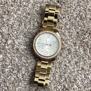 Betsey Johnson Gold Watch